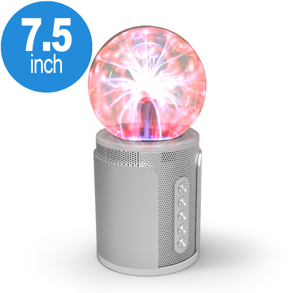 Loud Sound Magic Plasma Ball Bluetooth SPEAKER P2 (Silver)